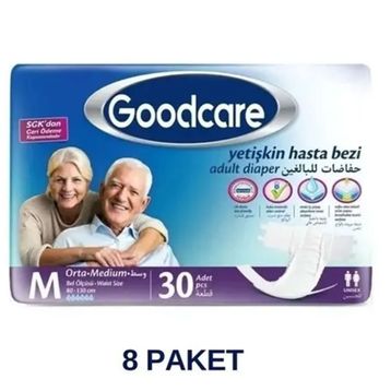 Goodcare Bel Bantlı Yetişkin Medium 8x30 Adet Yetişkin Hasta Bezi