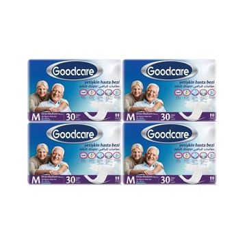 Goodcare Yetişkin Bel Bantlı Tekstil Yüzey Medium 30x4 Adet Hasta Bezi