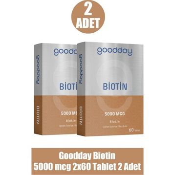 Goodday Biotin 5000 mcg İçeren 60 Tablet