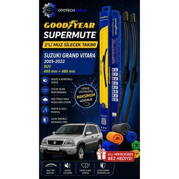 Goodyear Suzuki Grand Vitara Supermute 2005-2022 SUV 480+480 mm 2'li Muz Silecek Takımı