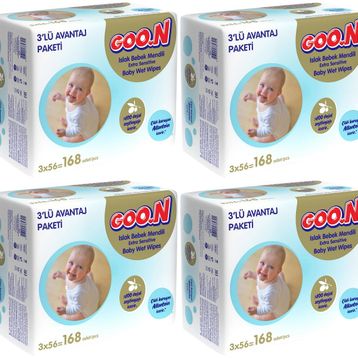 Goon Sensitive Hassas Cilt 12x56'lı Islak Havlu Mendil