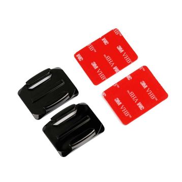 GoPro Uyumlu 2 Oval Kavisli 3M Yapışkanlı Bağlantı Aparatı