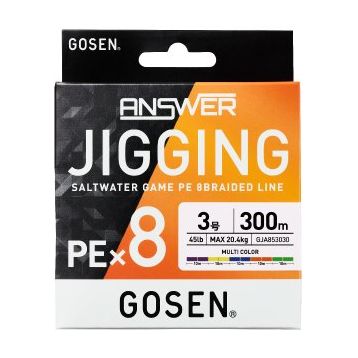 Gosen Jigging Answer PE 8 Örgü Jig ve Multi 300 mt Tai Rubber İpi