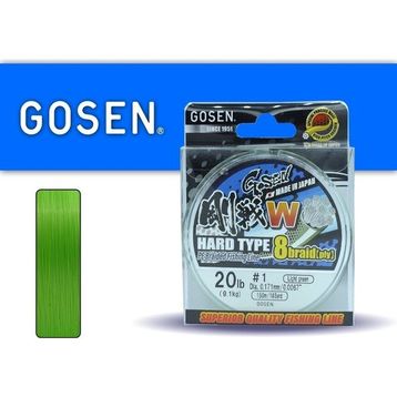 Gosen W8 Hard Type PE 8 Örgü Spin İp 150 mt Açık Yeşil 1.0 PE Misina