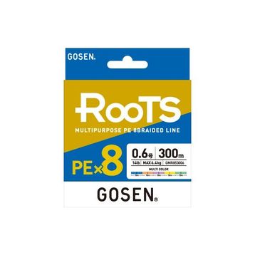 Gosen X8 Roots PE 8 Örgü Spin 300 mt 0.6 PE Multi Color İp Misina