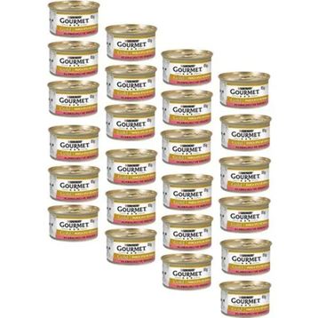 Gourmet Gold 24x85 gr Parça Etli Alabalık Sebzeli Parça Etli Kedi Konservesi