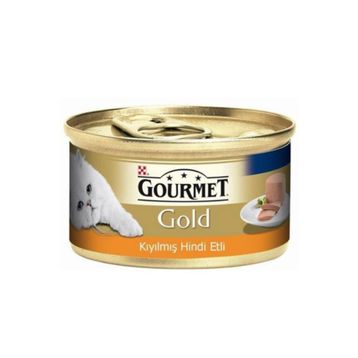 Gourmet Gold 6 Al 5 Öde 85 gr Kıyılmış Hindi Etli Kedi Konservesi