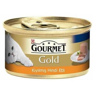 Gourmet Gold Kıyılmış Hindi Etli 3x85 gr Kedi Konserve