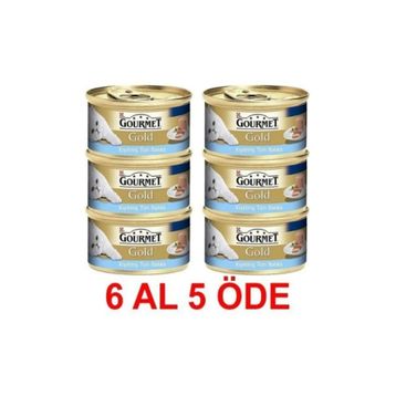 Gourmet Gold Kıyılmış Ton Balıklı Yaş 6x85 gr Kedi Maması