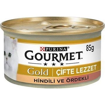 Gourmet Parça Etli Hindi ve Ördekli Yetişkin 85 gr Kedi Maması