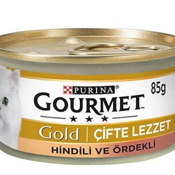Gourmet Parça Etli Hindi ve Ördekli Yetişkin 85 gr Kedi Maması