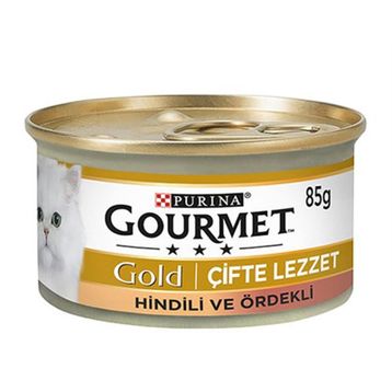 Gourmet Purina Parça Etli Hindi ve Ördekli Yetişkin 24 x 85 gr Kedi Maması