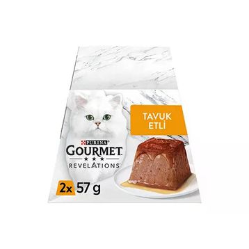 Gourmet Revelations 2x57 gr Tavuk Etli Kedi Yaş Maması