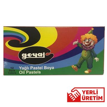 Goyal PTL-112 Karton 12 Renk Köşeli Pastel Boya