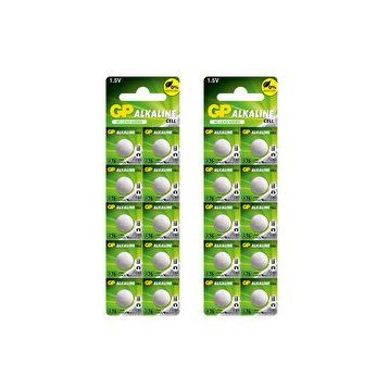 GP A76 LR44 1.5V 20'li Alkalin Düğme Pil