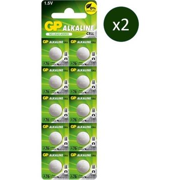 GP A76 LR44 1.5V 20'li Alkalin Düğme Pil