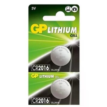 GP CR2016 3V 2'li Lityum Düğme Pil