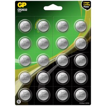 GP CR2032 3V 20'li Lityum Düğme Pil