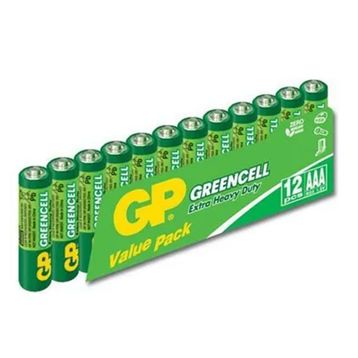 GP Greencell Extra Heavy Duty AAA 12'li Çinko Karbon İnce Kalem Pil