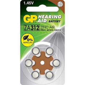 GP ZA312 6'lı Kulaklık İşitme Cihazı Pili