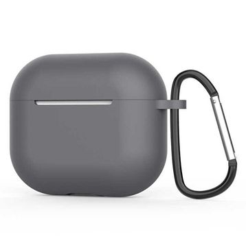 Gpack Apple AirPods 3. Nesil Mat Kancalı Silikon A11 Siyah Kulaklık Kılıfı