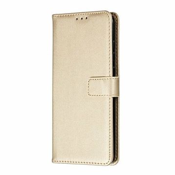 Gpack Apple iPhone 11 Pro Max Local Cüzdan Standlı Kartvizitli Gold Kılıf