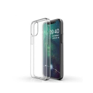 Gpack Apple İPhone 12 Mini Süper Silikon Arka Koruma Renksiz Kılıf