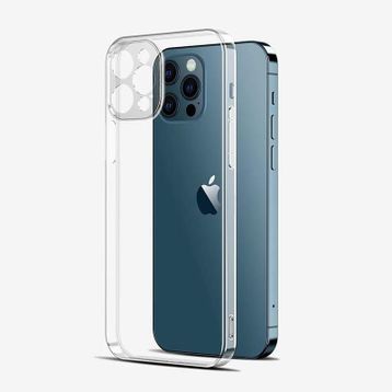 Gpack Apple İPhone 12 Pro Max Kamera Korumalı Şeffaf Silikon Renksiz Kılıf