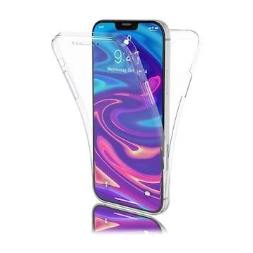 Gpack Apple iPhone 12 Süper Silikon Arka Koruma Renksiz Kılıf