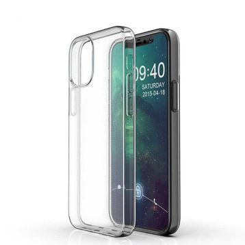 Gpack Apple iPhone 12 Süper Silikon Arka Koruma Renksiz Kılıf