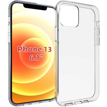 Gpack Apple iPhone 13 Süper Silikon Korumalı Şeffaf Renksiz Kılıf