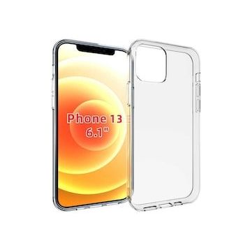 Gpack Apple Iphone 13 Süper Silikon Renksiz Nano Glass Renksiz Cep Telefonu Kılıfı
