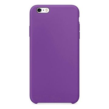 Gpack Apple iPhone 6s Plus Lansman Görünüm Silinebilir Silikon Mor Kılıf