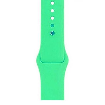 Gpack Apple Watch 42 mm Kılıf Silikon Düz Renkli KRD 11 Yeşil Kordon
