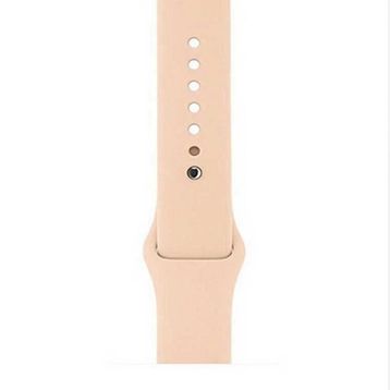 Gpack Apple Watch 42 mm Kılıf Silikon Düz Renkli KRD 11 Yeşil Kordon