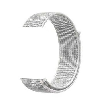 Gpack Apple Watch 44 mm Kılıf Kumaş Cırtcırt Velcro Beyaz Kordon