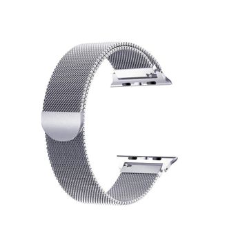 Gpack Apple Watch 44 mm Kılıf Metal Kayış Gümüş Kordon