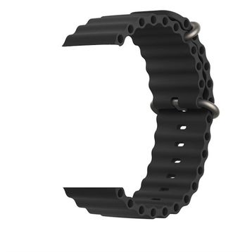 Gpack Apple Watch SE 2 2022 44 mm Yeni Dizayn Silikon Hs05 Kırmızı Kordon