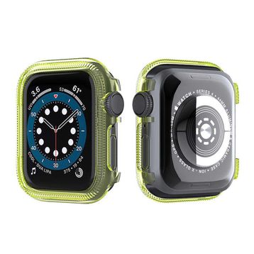 Gpack Apple Watch Se 40 mm Önü Arkası Açık Renkli Silikon Bronz Kordon