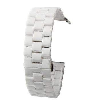 Gpack Apple Watch SE 40 mm Parlak Seramik Kaplama Metal ZR Siyah Kordon