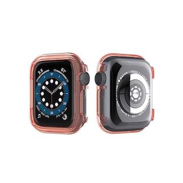 Gpack Apple Watch Series 3 4 5 6 38 mm Önü Arkası Açık Renkli Silikon Renksiz Kordon