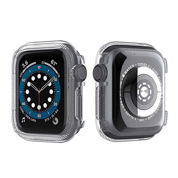 Gpack Apple Watch Series 3-4-5-6 40 mm Önü Arkası Açık Renkli Silikon Renksiz Kordon