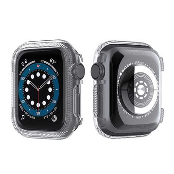 Gpack Apple Watch Series 3-4-5-6 40 mm Önü Arkası Açık Renkli Silikon Renksiz Kordon
