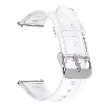 Gpack Carmenta Watch GTT One Metal Tokalı Silikon Krd13 Şeffaf Kordon
