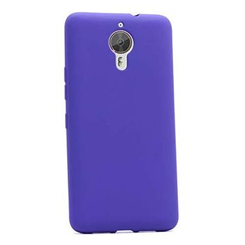 Gpack General Mobile GM5 Plus Premier Silikon Mor Kılıf + Nano Glass Koruyucu