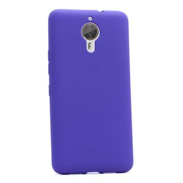 Gpack General Mobile GM5 Plus Premier Silikon Mor Kılıf + Nano Glass Koruyucu