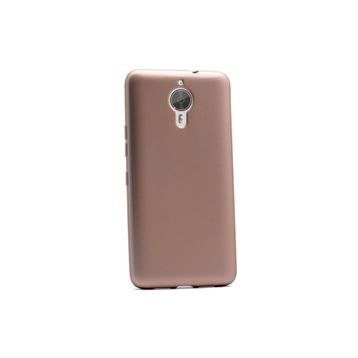 Gpack General Mobile GM5 Plus Premier Silikon Nano Glass Koruyucu Gold Kılıf Kılıf