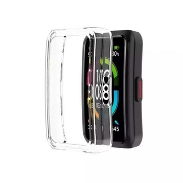 Gpack Honor Band 6 Önü Kapalı Şeffaf Silikon Renksiz Kordon