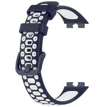 Gpack Huawei Band 8 Lacivert Delikli Çift Renk Silikon Kordon