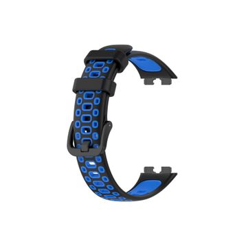 Gpack Huawei Band 8 Mavi Delikli Çift Renk Silikon Kordon